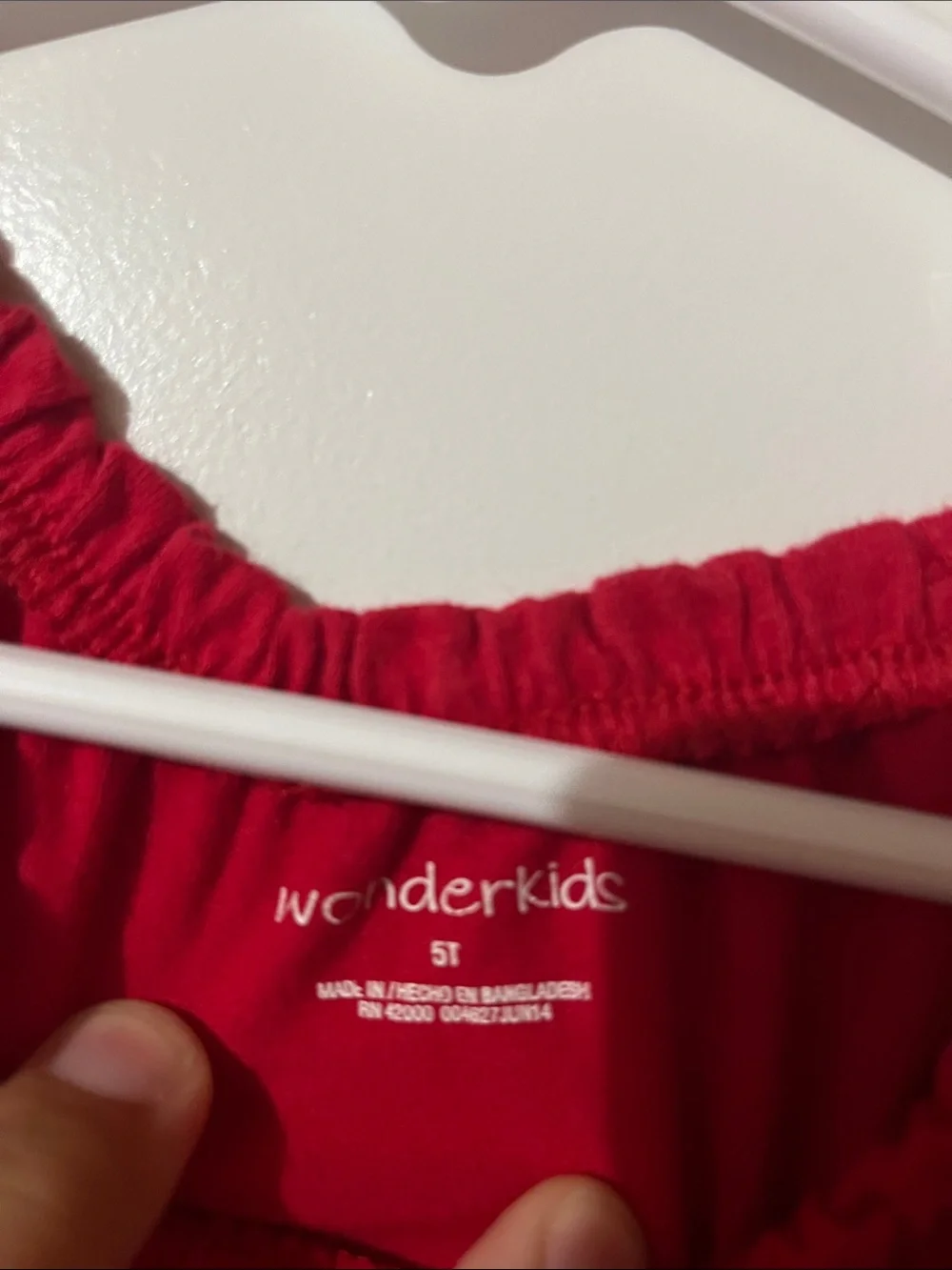 Wonderkids Red Long-Sleeve Tee with Bow Graphic